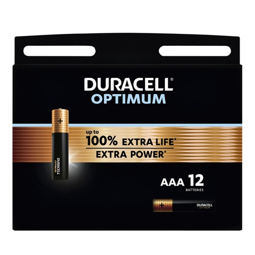 [1388148] Batterij Duracell Optimum 12x AAA