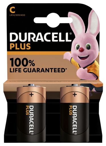 [1388153] Batterij Duracell Plus 2x C