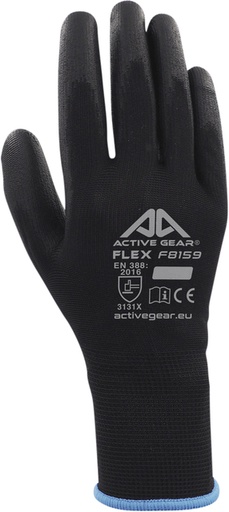 [1388293] Handschoen ActiveGear grip PU-flex zwart medium