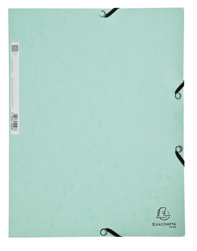 [1388324] Elastomap Exacompta aquarel A4 3 kleppen 400gr glanskarton groen