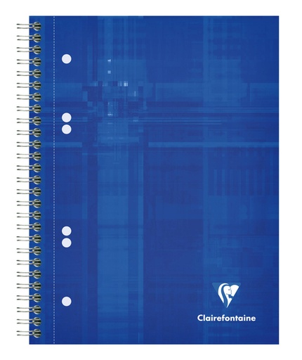 [1388344] Collegeblok Clairefontaine Studium A5+ ruit 5x5mm 6-gaats 80 pagina's assorti