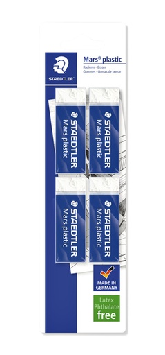 [1388356] Gum Staedtler Mars blister à 4 stuks