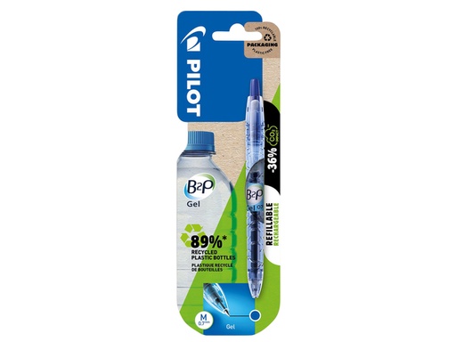[1388385] Gelschrijver PILOT Begreen B2P medium blauw blister à 1 stuk