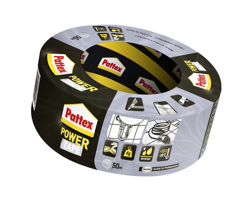 [1388426] Plakband Pattex Power Tape 50mmx50m grijs