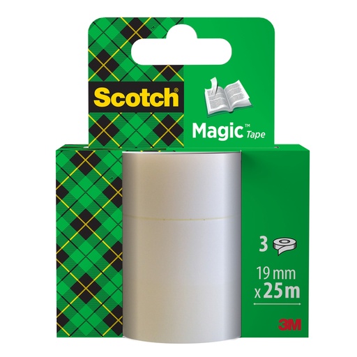 [1388451] Plakband Scotch Magic 819 19mmx25m onzichtbaar 3 rollen