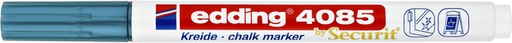 [1388955] Krijtstift edding 4085 by Securit rond 1-2mm metallic blauw