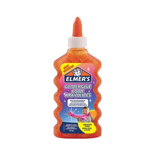 [1389112] Kinderlijm Elmer's glitter oranje