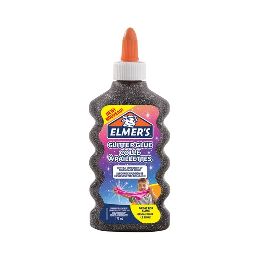 [1389116] Kinderlijm Elmer's glitter zwart