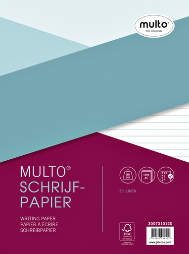 [273361] Interieur Multo A4 23-gaats lijn 100 vel