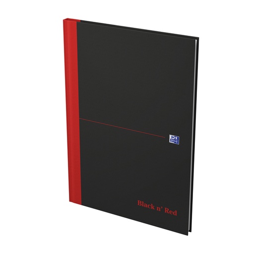 [011409] Notitieboek Oxford Black n' Red A4 96vel ruit 5mm