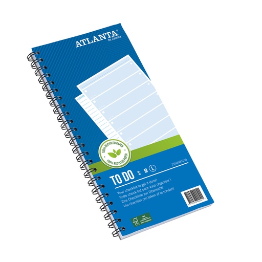 [1391691] Things to do Djois Atlanta recycled papier Large 297x150mm 100vel 70gr blauw