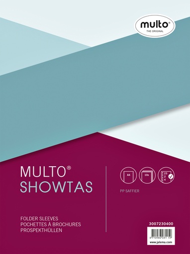 [275960] Showtas Multo 23-gaats PP 0.08mm nerf  10 stuks