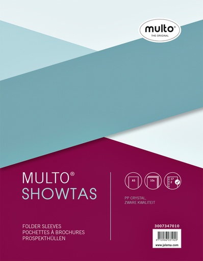[276140] Showtas Multo A5 17-gaats PP 0.14mm glad 10 stuks