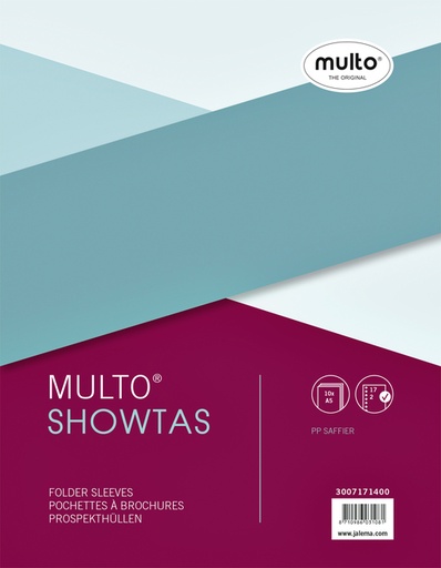 [276141] Showtas Multo A5 17-gaats PP 0.08mm nerf 10 stuks