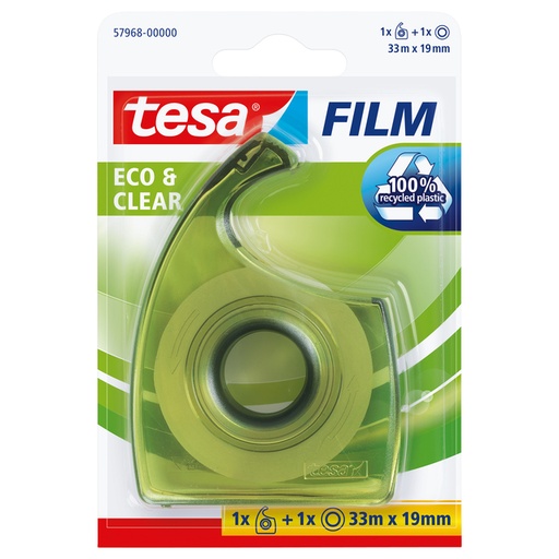 [1397039] Plakband handdispenser tesafilm® Eco & Clear 33mx19mm transparant blister