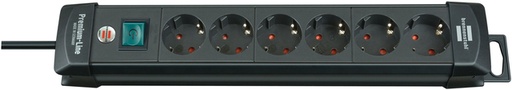 [1398782] Stekkerdoos Brennenstuhl Premium 6 voudig 3 meter zwart