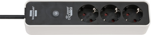[1398785] Stekkerdoos Brennenstuhl wifi Connect 3 voudig 1.5 meter zwart/wit