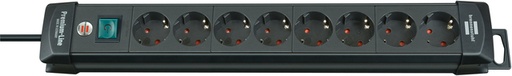 [1398820] Stekkerdoos Brennenstuhl Premium 8 voudig 3 meter zwart