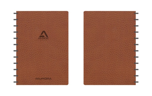 [1398861] Schrift Adoc Business A4 ruit 5x5mm 144 pagina's 90gr bruin