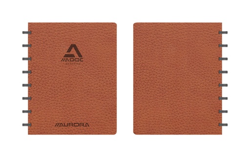 [1398877] Schrift Adoc Business A5 ruit 5x5mm 144 pagina's 90gr bruin