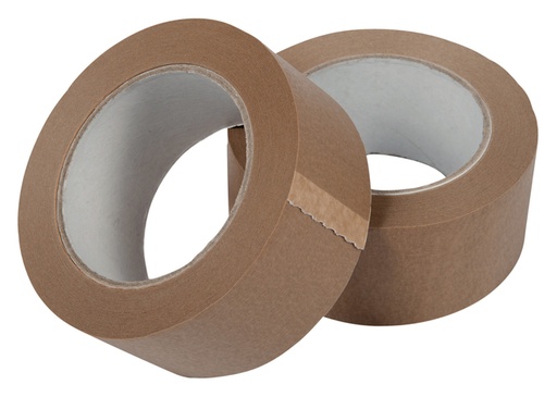 [1398962] Verpakkingstape IEZZY papier 50mmx50 meter 80p gerecycled papier bruin