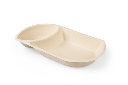 [1398971] Snackbakje IEZZY A20 suikerriet PFAS-vrij  224x124x36mm 50 stuks