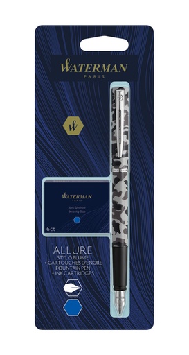 [1399014] Vulpen Waterman Allure F camouflage en inktpatr blauw