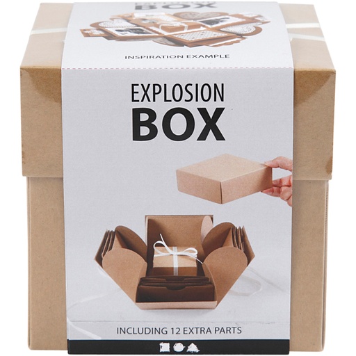[1399028] Explosion box Creativ Company 12x12x12cm naturel