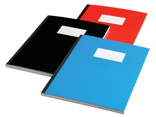 [011447] Schrift Qbasic met harde kaft A4 160blz lijn assorti