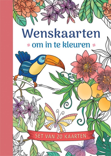 [1399133] Wenskaarten Deltas om in te kleuren 20 stuks