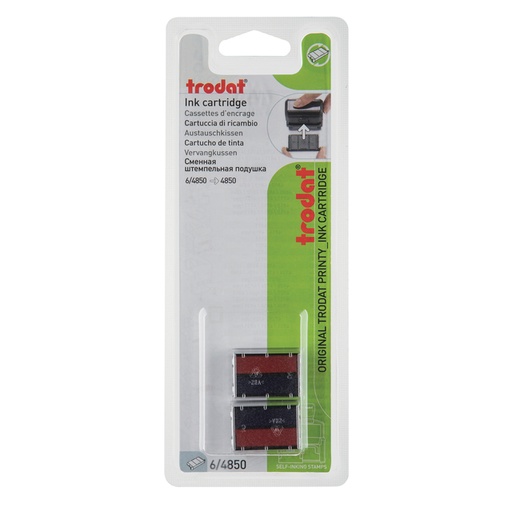 [1399344] Stempelkussen Trodat Printy 6/4850 2 stuks blauw en rood