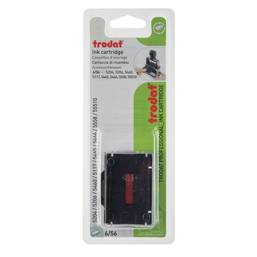 [1399362] Stempelkussen Trodat Professional 6/56/2 2 stuks blauw en rood