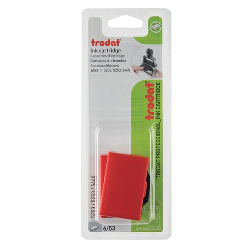[1399368] Stempelkussen Trodat Professional 6/53 2 stuks rood