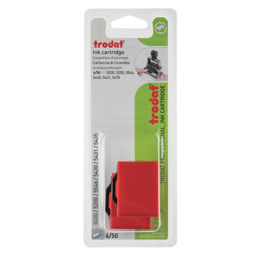 [1399381] Stempelkussen Trodat Professional 6/50 2 stuks rood