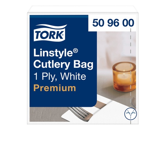 [1399756] Pochette Tork Linstyle Premium 1-laags 390x390mm wit 509600