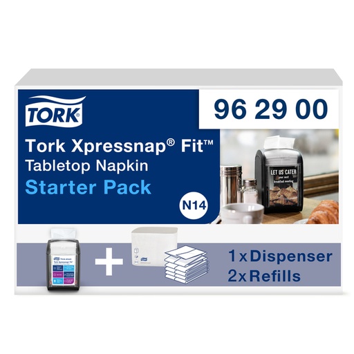 [1399759] Servetdispenser Tork N14 Xpressnap Fit Signature line startpakket zwart 962900