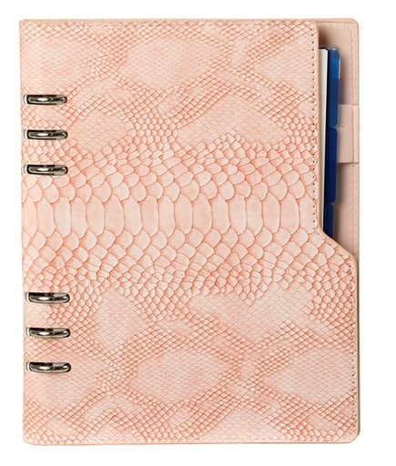 [1400368] Organizer Kalpa A5 inclusief agenda 2025-2026 7dagen/2pagina's croco rose