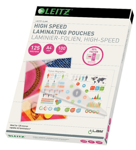 [1400423] Lamineerhoes Leitz iLAM A4 High speed 125 mic