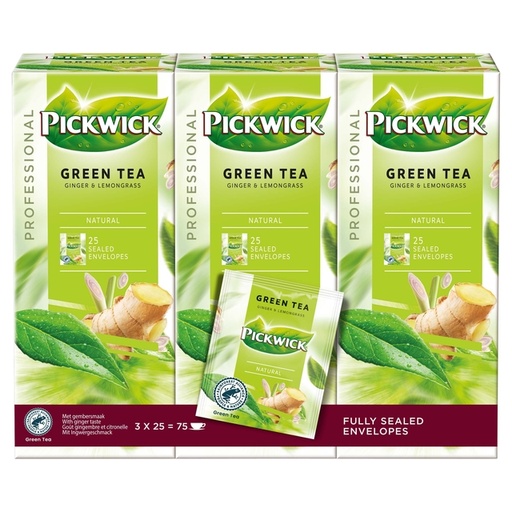 [1400544] Thee Pickwick green ginger lemongrass 25x2gr