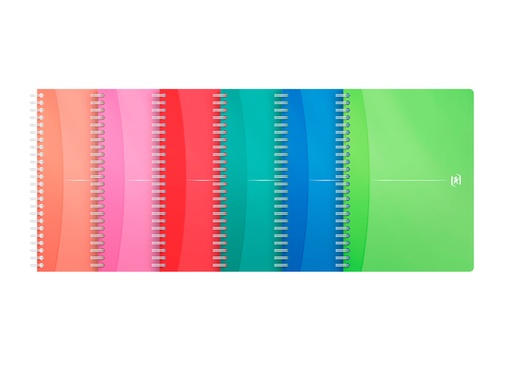 [011472] Spiraalblok Oxford MyColours A5 lijn 90vel assorti