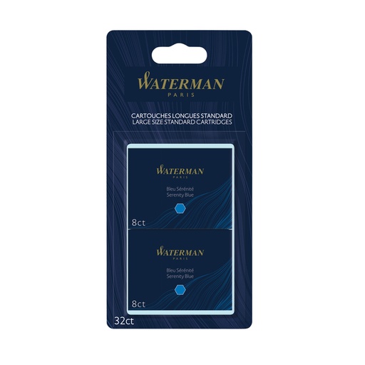 [1402246] Inktpatroon Waterman internationaal Florida blauw blister à 10 stuks