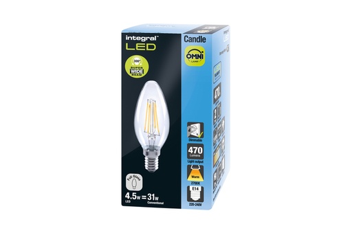 [1402297] Ledlamp Integral E14 2700K warm wit 4.5W 250lumen