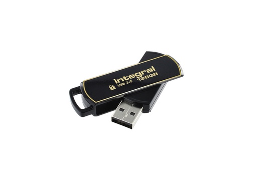 [1402311] USB stick 3.0 Integral Secure 360 USB-A 128GB zwart