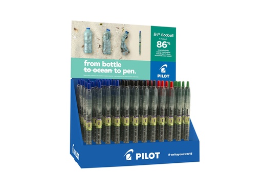 [1402470] Balpen PILOT Begreen B2P EcoBall medium assorti