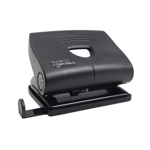 [1403386] Perforator Rapesco Germ-Savvy Heavy Duty 820-P antibacterieel 2-gaats zwart