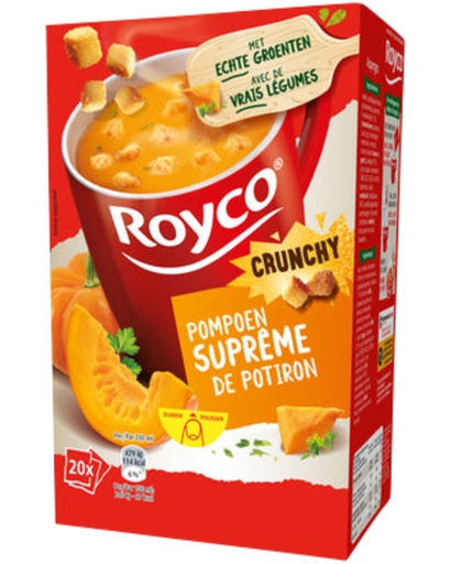 [1403718] Soep Royco pompoen Supreme met croutons 20 zakjes