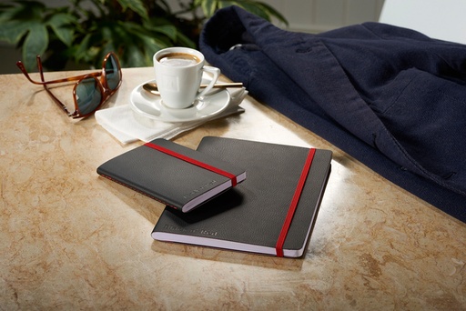 [1405183] Notitieboek Oxford Black n' Red A5 business journal 72vel lijn