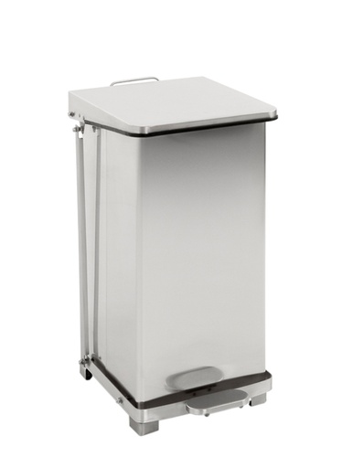 [1405194] Afvalbak Vepa Bins pedaalemmer Industrieel 45 liter mat RVS