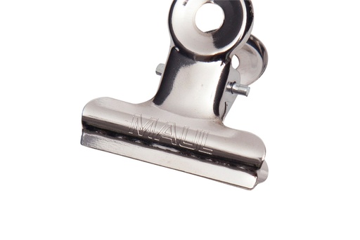 [316646] Papierklem MAUL Bulldog 30mm capaciteit 10mm zilver 10 stuks