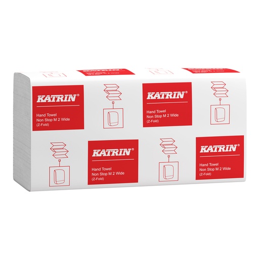 [1405336] Handdoek Katrin z-vouw 2-laags 240x240mm 25x160 vel wit 61570